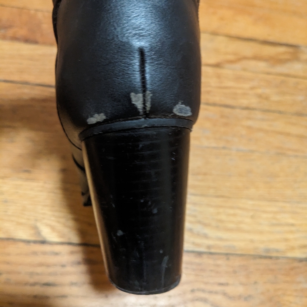 Witchy Black Brash Booties Lace Up Size 7.5 - Picture 10 of 11
